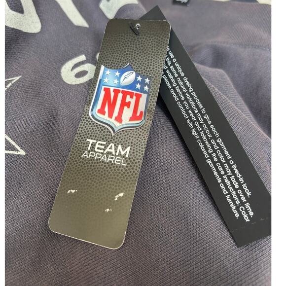 47 Brand Men's Grey Dallas Cowboys Crew Neck Graphic Pullover Sweatshirt Size L - Picture 4 of 5